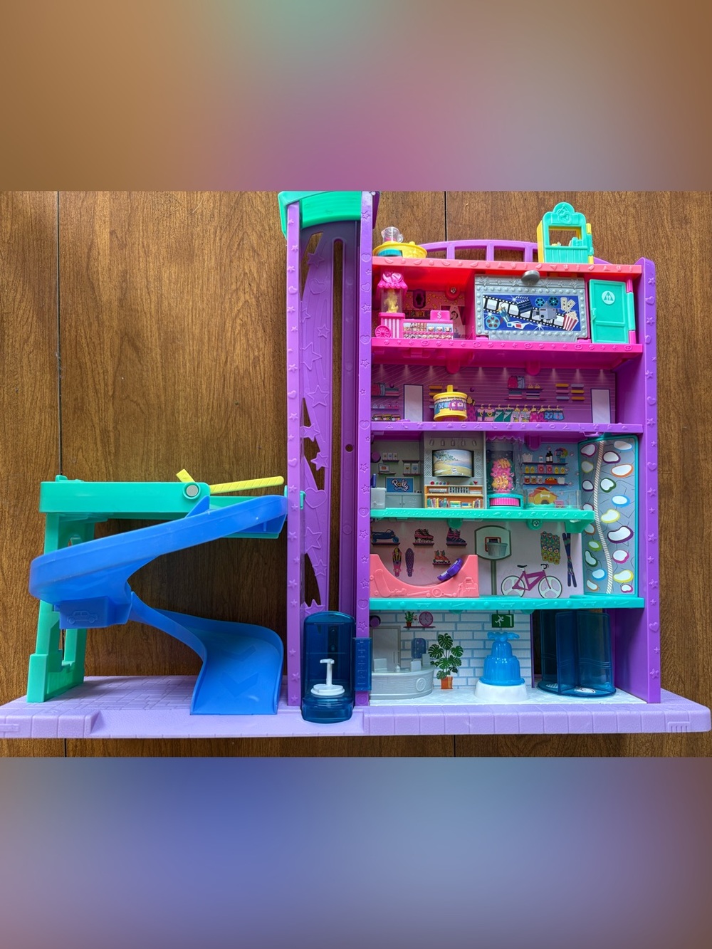 Polly Pocket Pollyville Mega Mall 6 Floors Elevator doors Shops Fun Mall ONLY